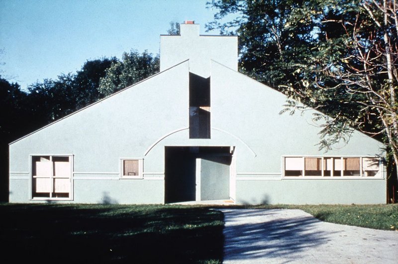 The Vanna Venturi house by Robert Venturi, 1962-64, helped redefine suburbia.