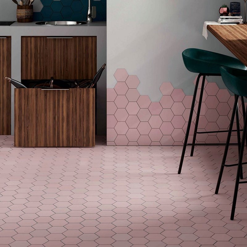 Kromatika by Equipe Ceramics has a matt finish that gives a contemporary look to a porcelain tile.