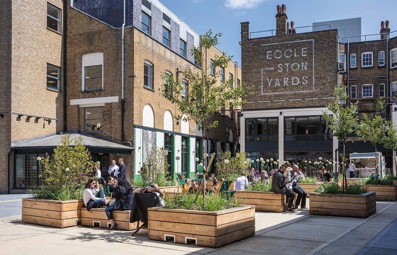 Eccleston Yards by Buckley Gray Yeoman was designed to retain much of the existing fabric as possible, cutting potential carbon emissions and re-establishing the area’s character.