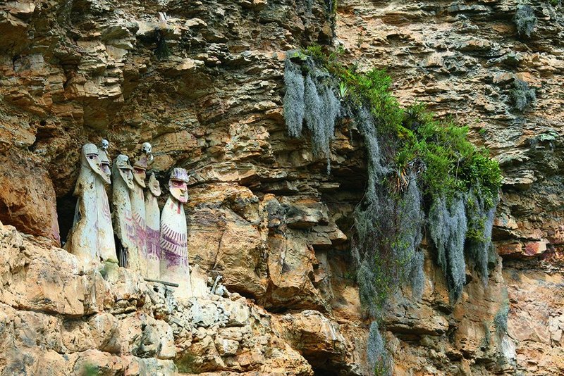 The 15th century painted sarcophagi of Peru’s vanished Chachapoya culture.