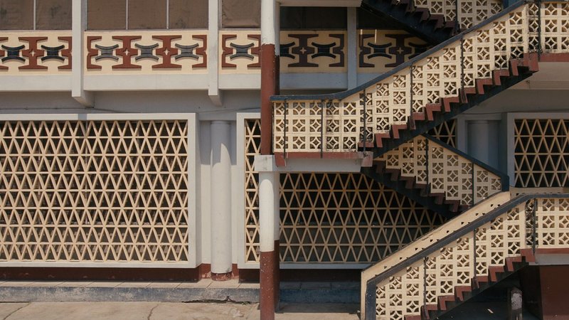 Still from Mfantsipim School in Cape Coast, photographed by Fry, Drew & Partners.