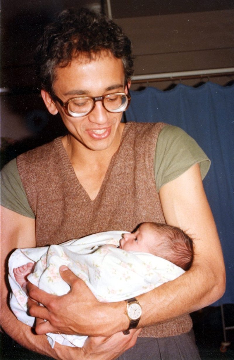 Pierre d’Avoine with daughter Pereen, 1979.