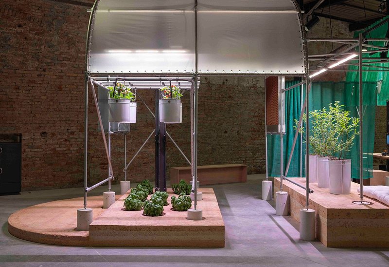 Pressure Cooker was curated by Emirati architect Azza Aboualam. Credit: Ismail Noor, Seeing Things / National Pavilion UAE