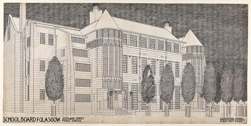 Design for Scotland Street School by Charles Rennie Mackintosh