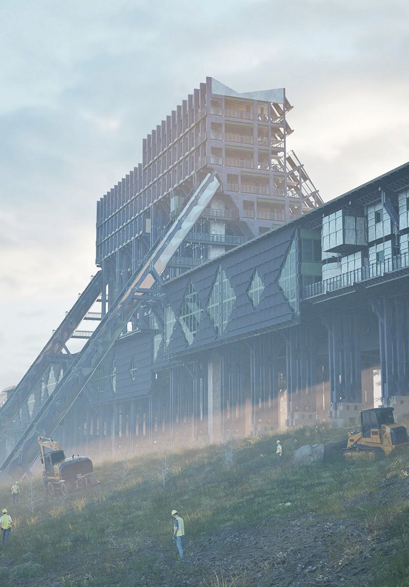 Mierceholts new national timber reserve pre-afforestation. Render using Rhino and Twinmotion; 420mm x 594mm.
