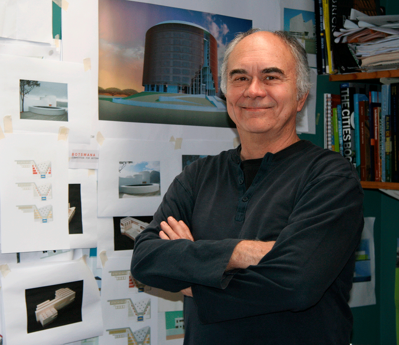 Joseph Noero in his studio in Cape Town, South Africa.