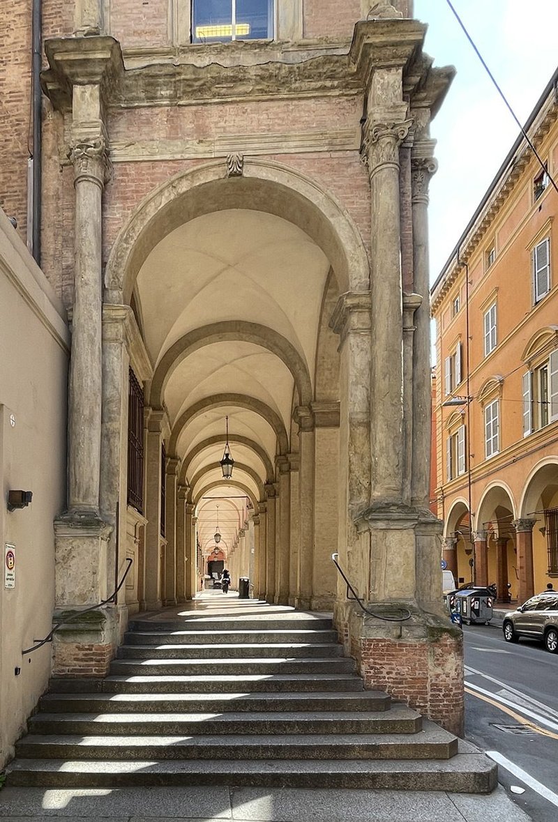 Via Galleria, Bologna, a typical arcaded street.