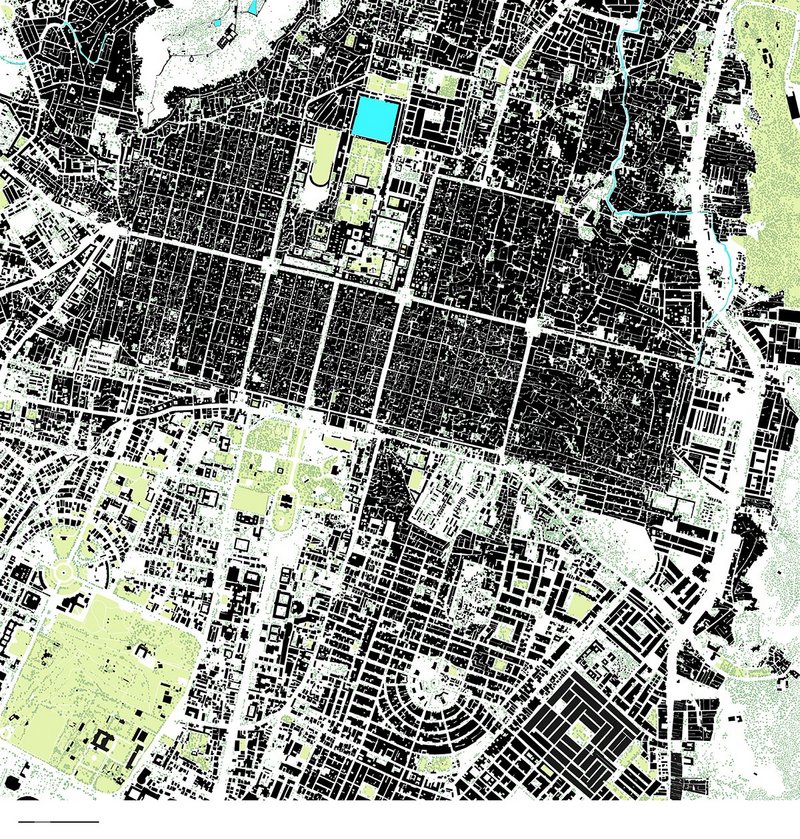 The grids of Jaipur, a plot-based masterplan with organic growth within it.