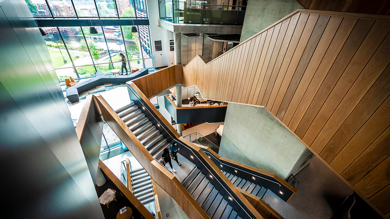 Vijay Patel Building at De Montfort University's Leicester School of Architecture: Challenging apprentices to develop a personal stake in the architectural world.