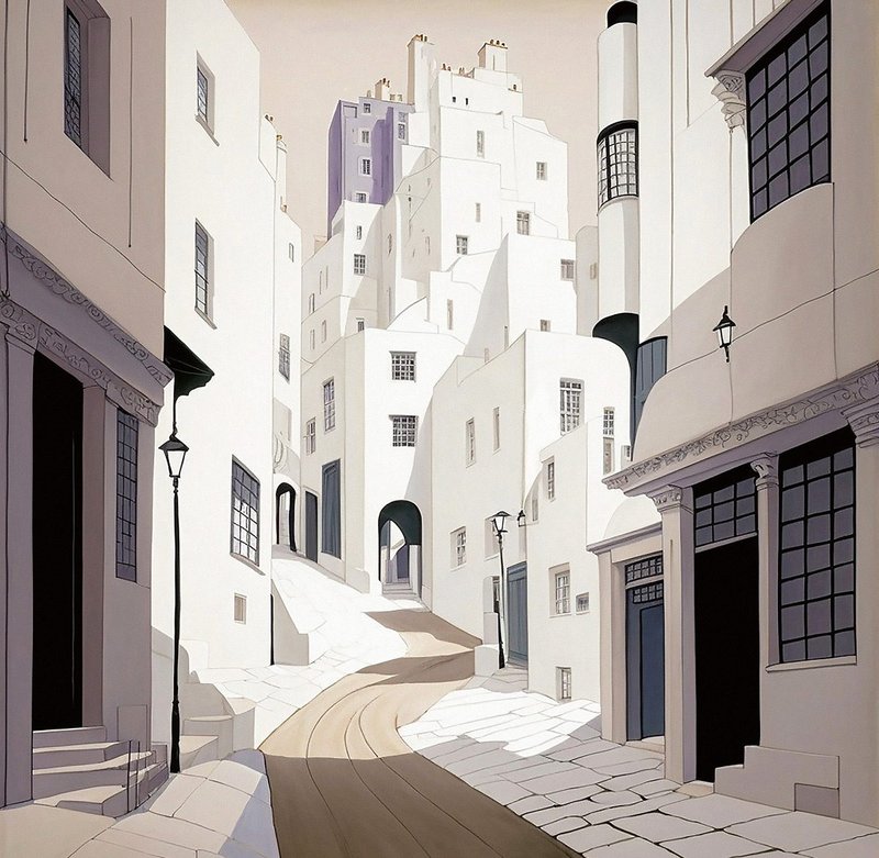 Last year’s Eye Line drawing competition entries showed how practitioners are starting to use artificial intelligence. Andy Shaw’s ‘Mackintosh Wynd’ digital drawing using Midjourney, merged Charles Rennie’s designs with a village in the south of France.