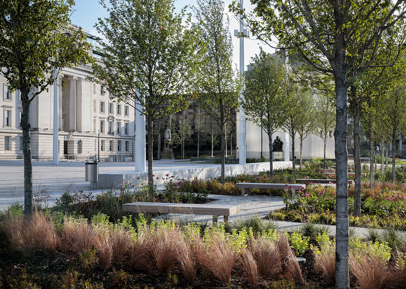 Centenary Square Manchester by Graeme Massie Architects. Credit Alex Bland