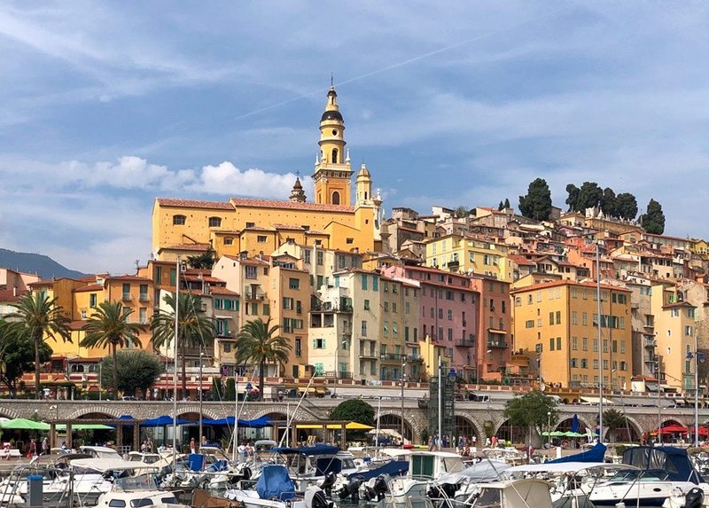 Toulon with its land-hungry buildings, France.