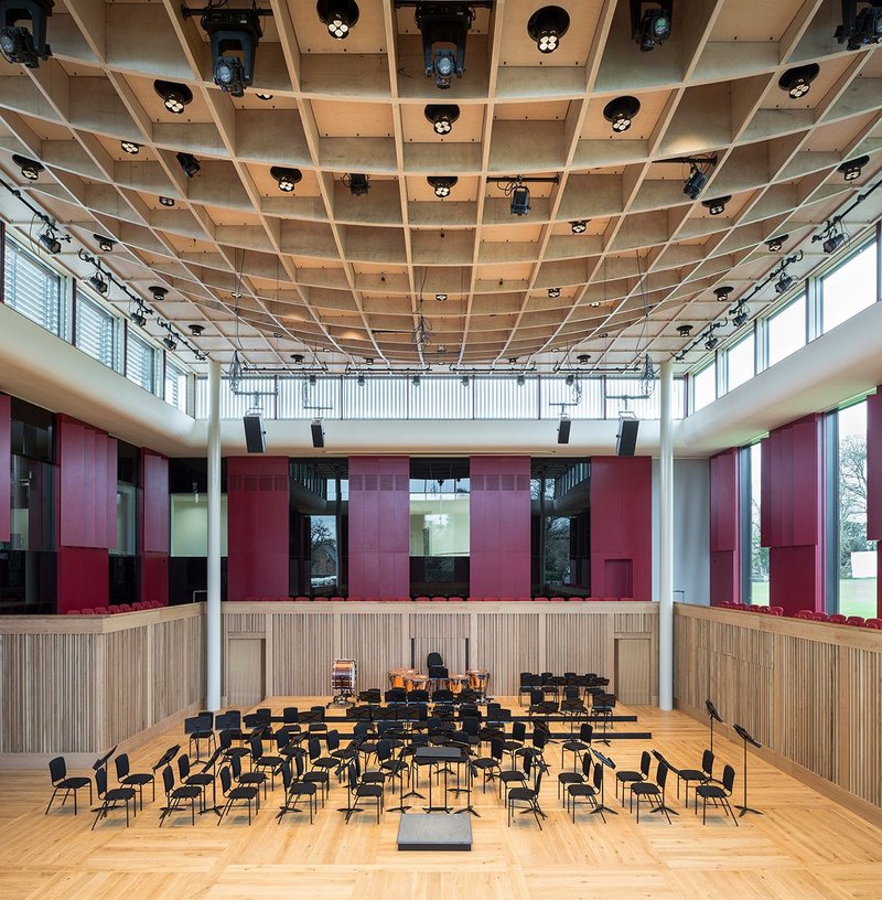 New Music Facilities for Wells Cathedral School, Wells by Eric Parry Architects.