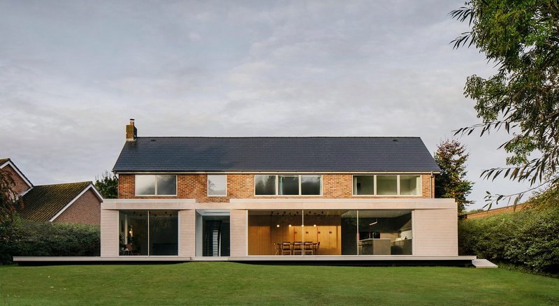 View of rear extension at Wier Grove House, by Guttfield Architecture.