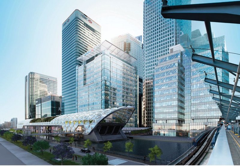 Canary Wharf Crossrail station.