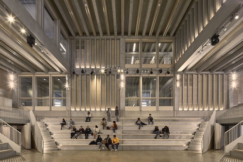 RIBA Stirling Prize winner, Town House, Kingston University London, by Grafton Architects, correcting a 20th century aberration with natural ventilation.