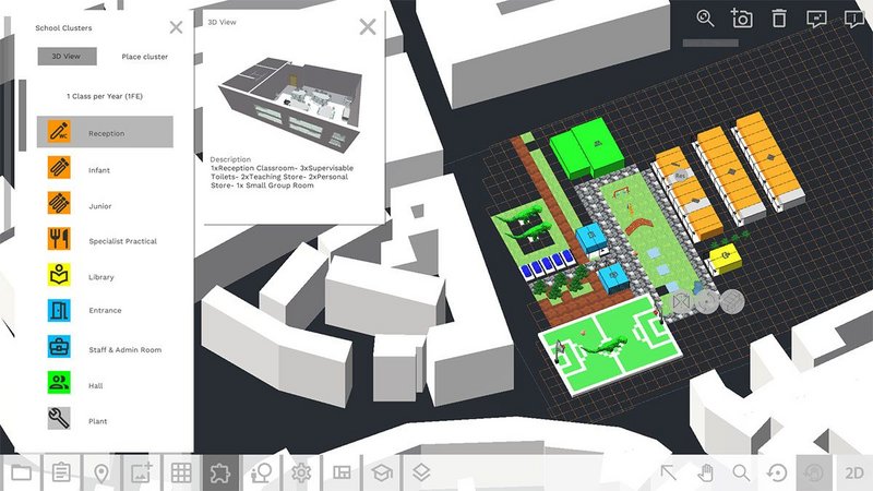 School design for the Minecraft generation: Bryden Wood’s open-source Seismic web app, supported by the Transforming Construction fund, massively speeds up early school design phases and features T-Rexes and Loch Ness Monsters to appeal to all stakeholders.