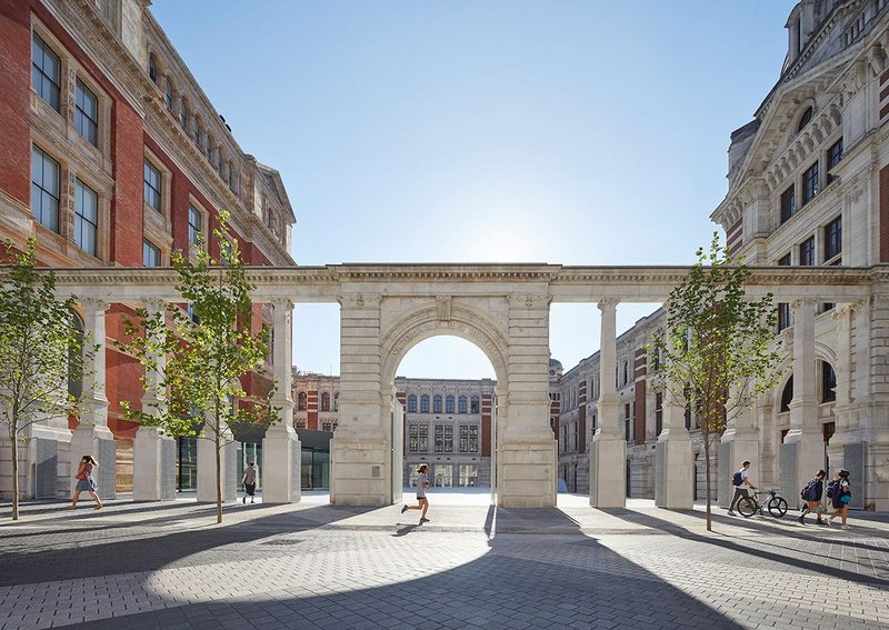 The Aston Webb Screen, the V&A Exhibition Road Quarter, designed by AL_A.