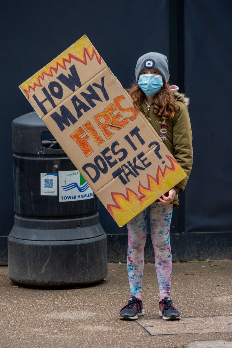 Protester calling for change.