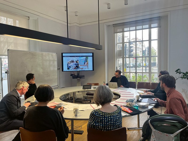 The jury gathered at RIBA to evaluate entries.
