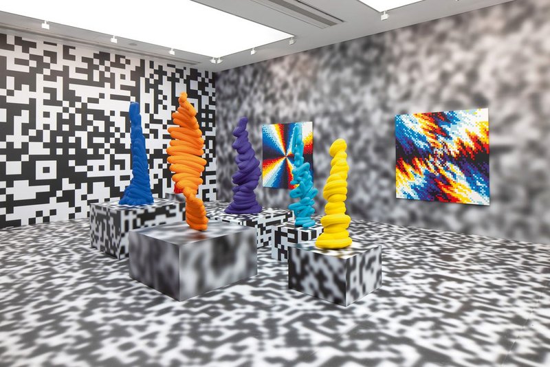 Felipe Pantone’s installation was on show at the Saatchi Gallery’s Beyond the Streets.