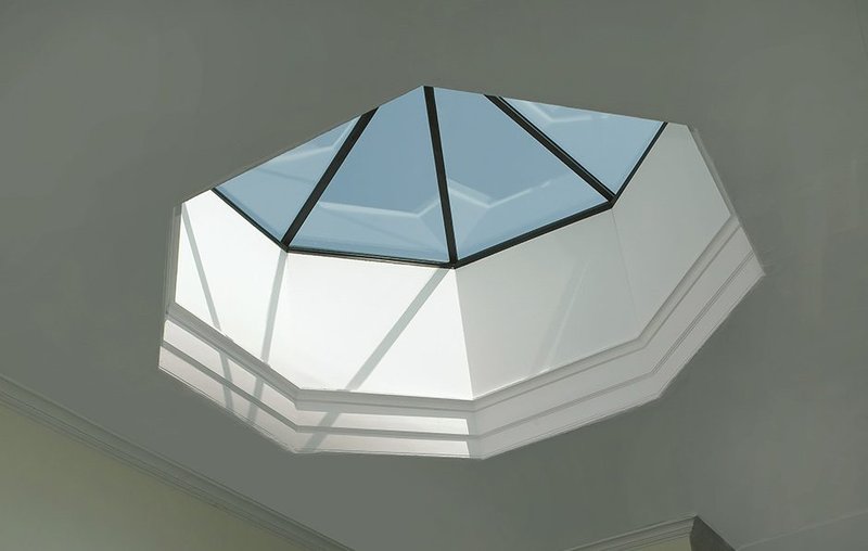 Eight windows in one: specify dynamic geometry and shifting light patterns with an octagonal rooflight.