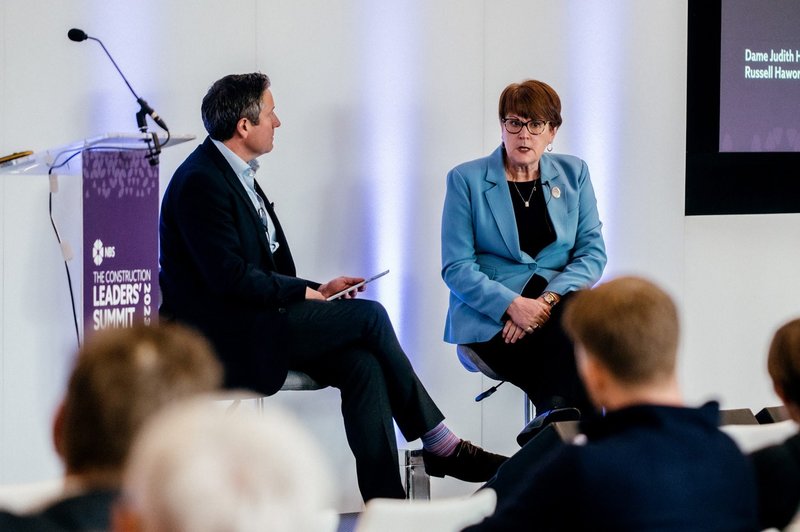 Dame Judith Hackitt was talking to NBS CEO Russell Haworth