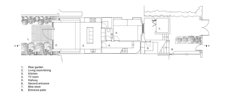 Lower ground floor plan.