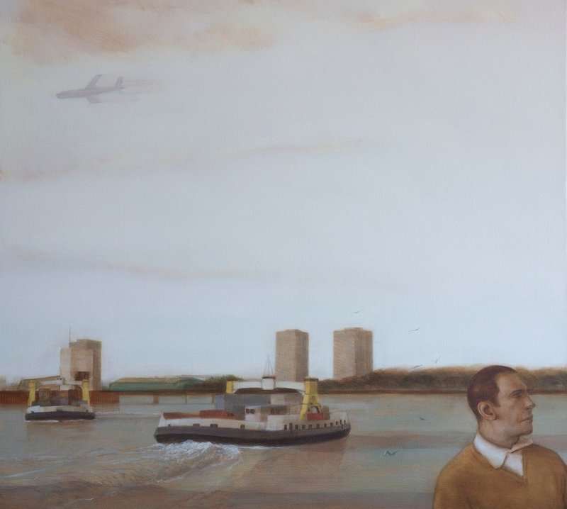 Woolwich Common, Ray Richardson, 2015, oil on linen, 112x112cm, courtesy of Beaux Arts London.