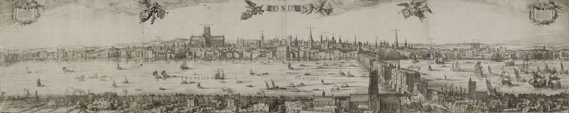 Visscher's panorama of London four hundred years on.