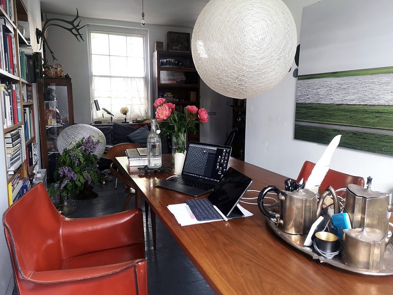 'I've tested all four sides of the table' – Friedrich Ludewig's home workspace.