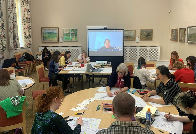 Community co-design session, part of the design process for De Matos Ryan’s redesign work at Tullie House Museum in Carlisle.