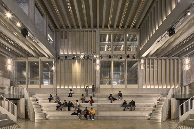 The courtyard auditorium.