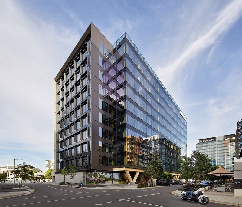 Bates Smart’s 25 King, Brisbane, Australia, is hybrid in form - a timber tower with a ground floor concrete frame.