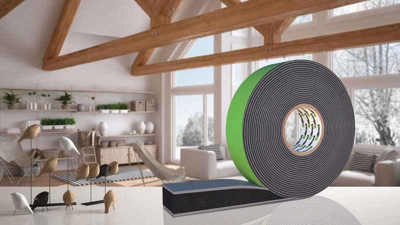 Illbruck TP654 Illmod TRIO 1050 window and door sealing tape features new geometric technology to ensure warm (or cold) air is kept within the structure.
