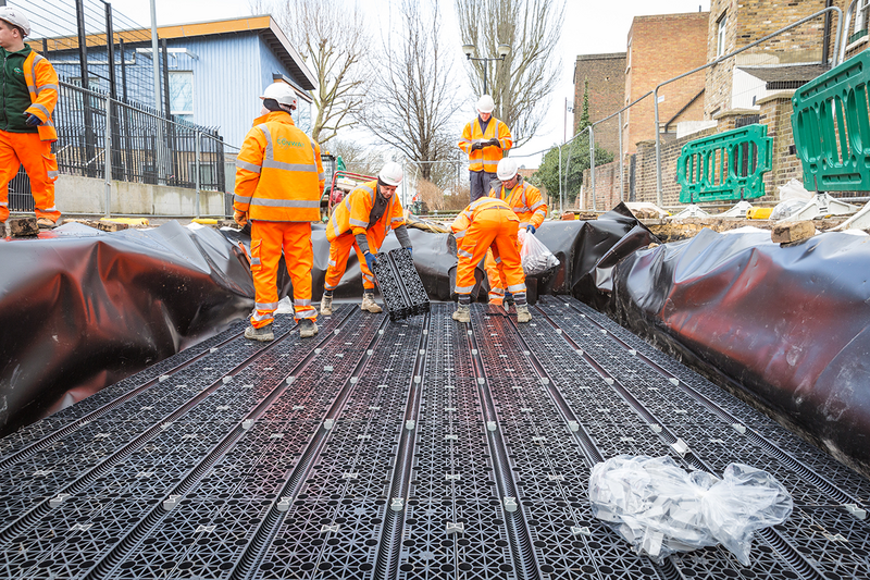 Polypipe's Permavoid system is suitable beneath asphaltic, block-paved or concrete pavements and for the full range of traffic conditions from domestic driveways to highways.