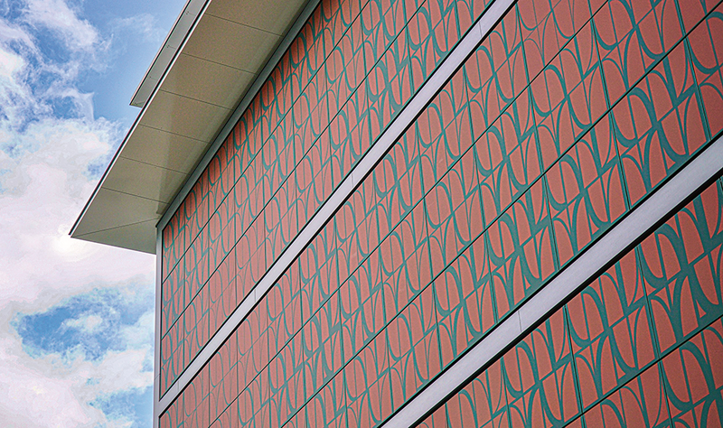 The Energiehaus Luzern facade features a design of 117 graphic modules.