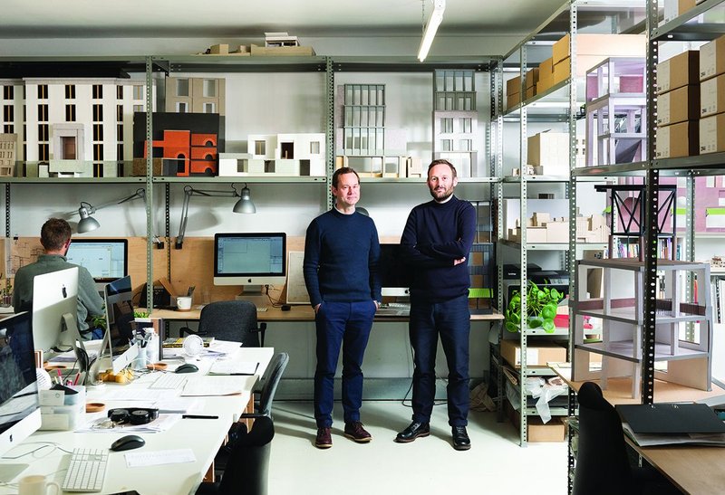 31/44 Architects’ Will Burges (left) and Stephen Davies in their studio.