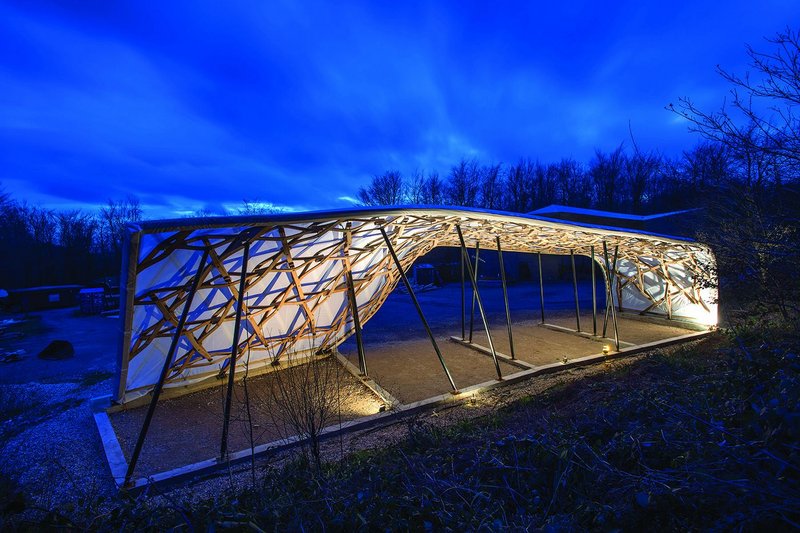 Timber Seasoning Shelter, Beaminster, Dorset Architectural Association.