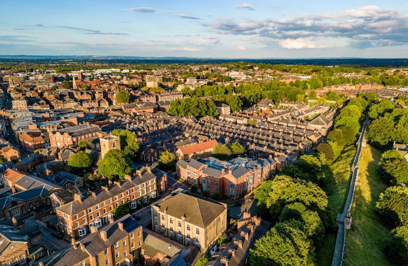 A residential area of York city.