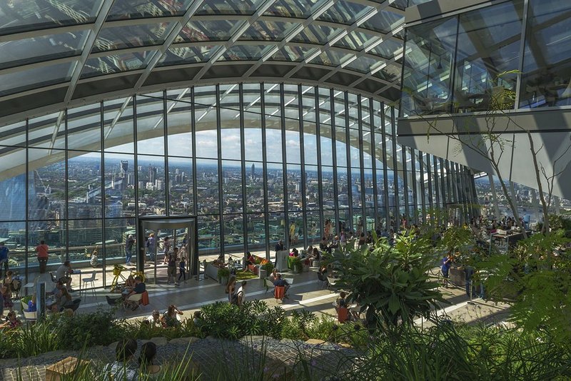 20 Fenchurch Street Sky Garden designed by Rafael Viñoly