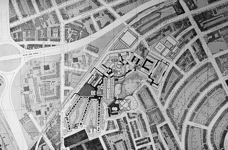 The original 28 acre masterplan by Clifford Wearden, from the architect’s 1968 report.