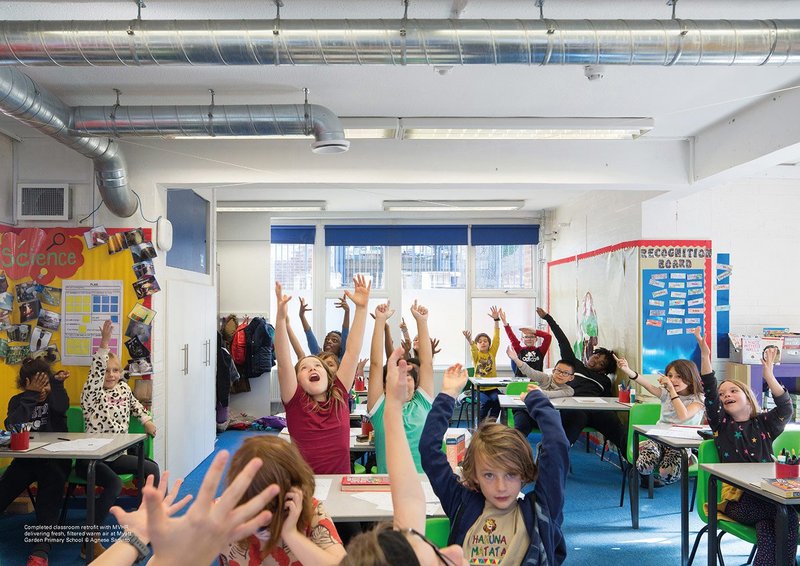 A children’s workshop, designed to teach pupils about how buildings can be adapted for improved performance, involves them in the process.