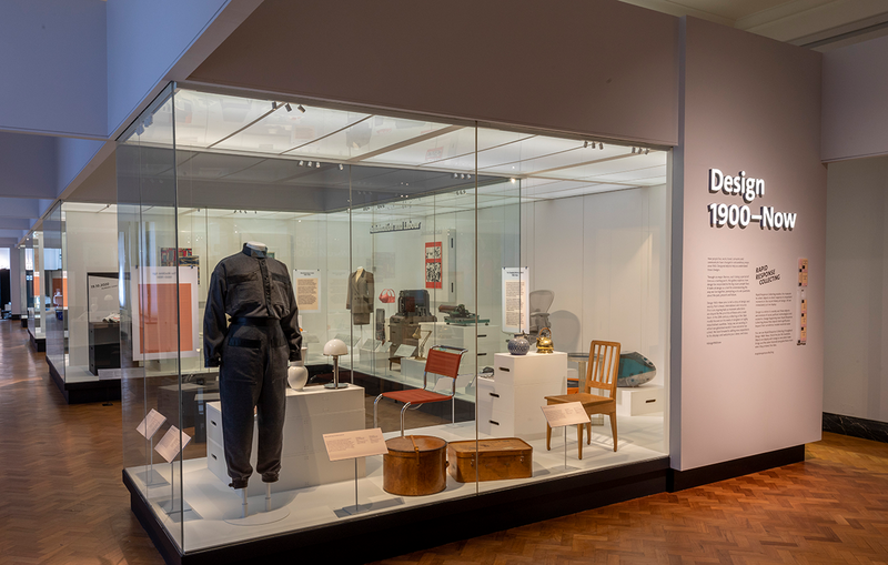 Installation shot of the Design 1900 – Now gallery at the V&A, a new permanent gallery that replaces the previous 20th century display.