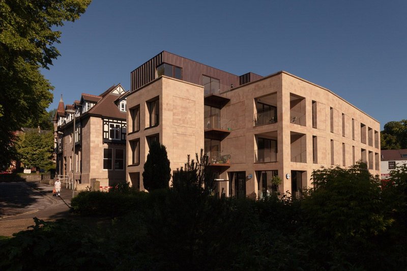 New and old coexisting - Parkside apartments from the southeast