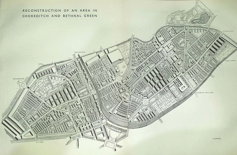 After the Blitz the 1943 County of London Plan envisaged a new East End.