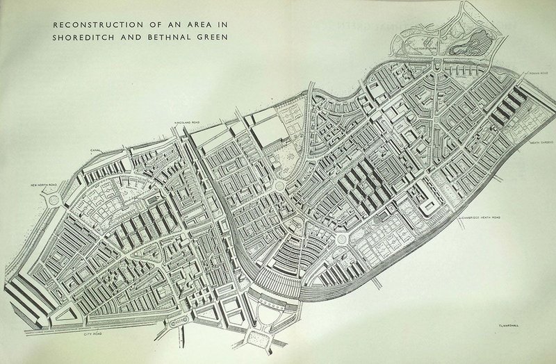 After the Blitz the 1943 County of London Plan envisaged a new East End.