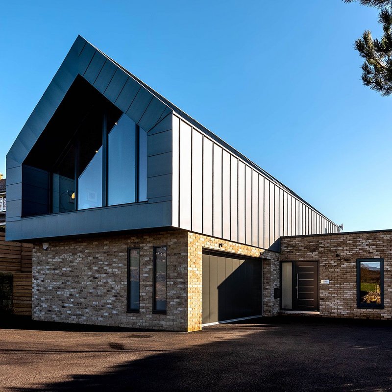 Sitting pretty: with views spanning across the valley to Riber Castle in the east and Darley Dale to the north, it was important to include plenty of glazing within the property.