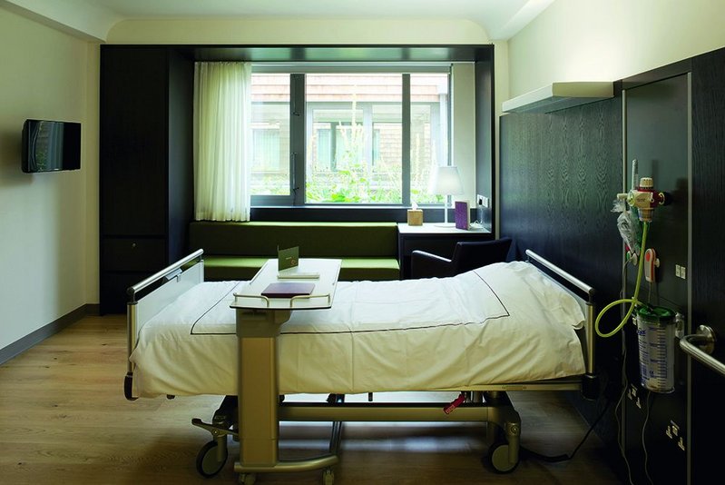 Typical patient bedroom.