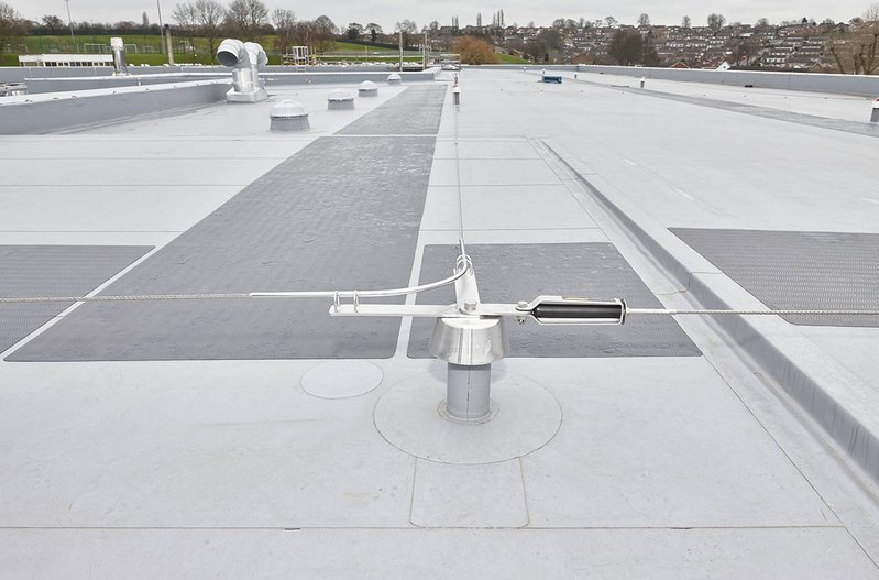 Single ply roof at Arnold Hill Academy, Nottingham.